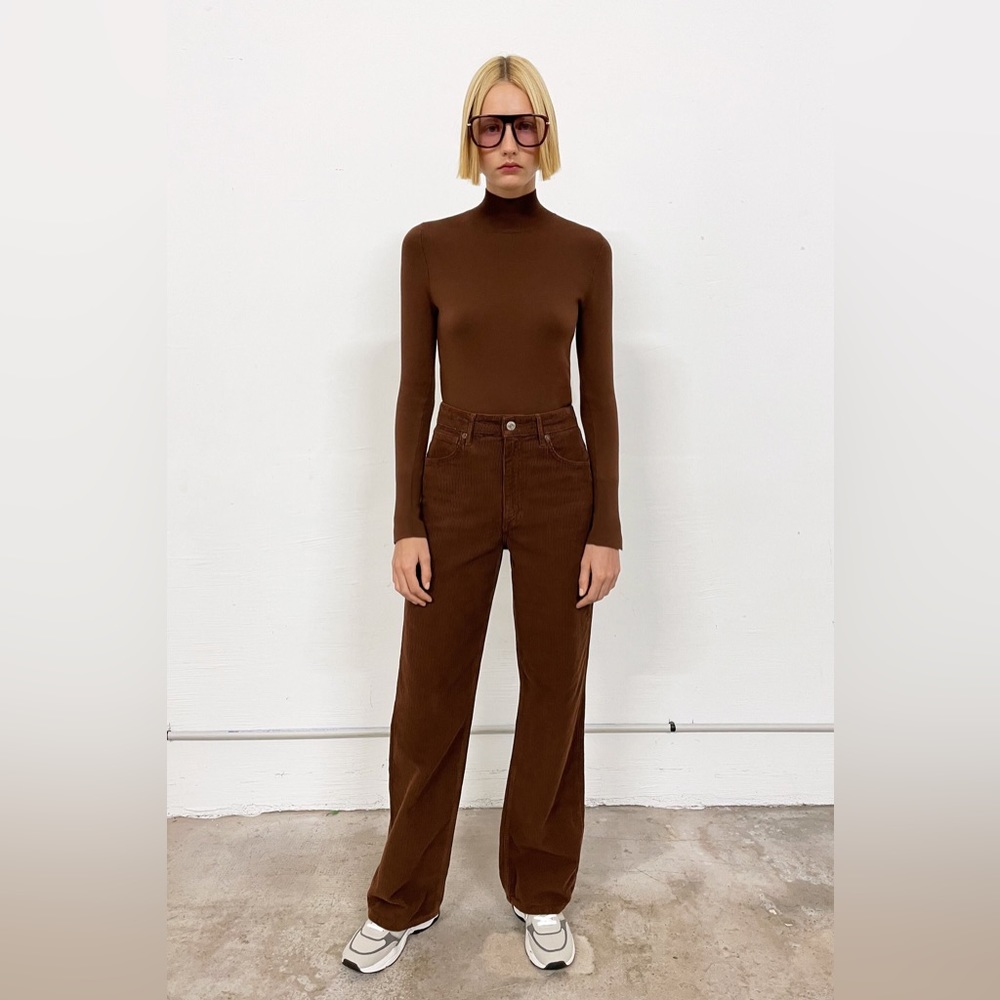 Zara basic knit mock neck sweater